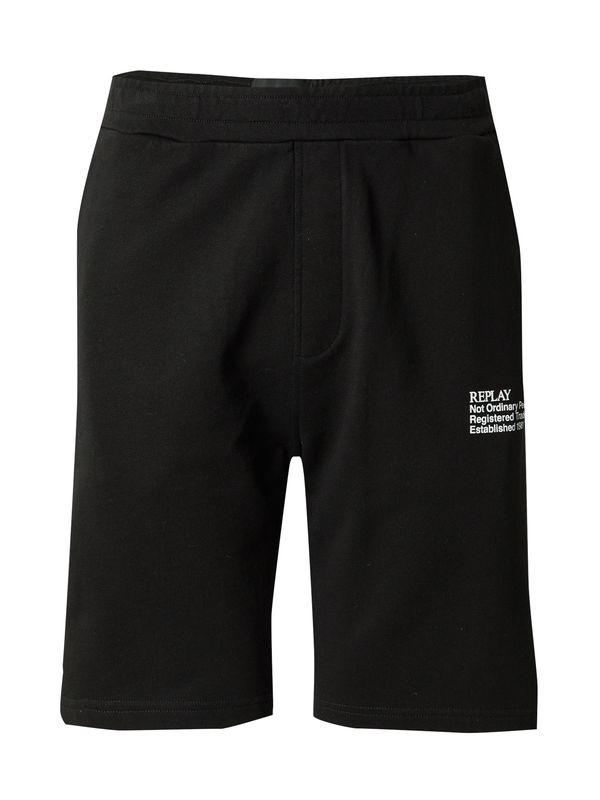 REPLAY REPLAY Панталон  черно / бяло