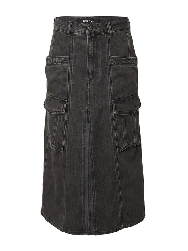 REPLAY REPLAY Пола  черен деним