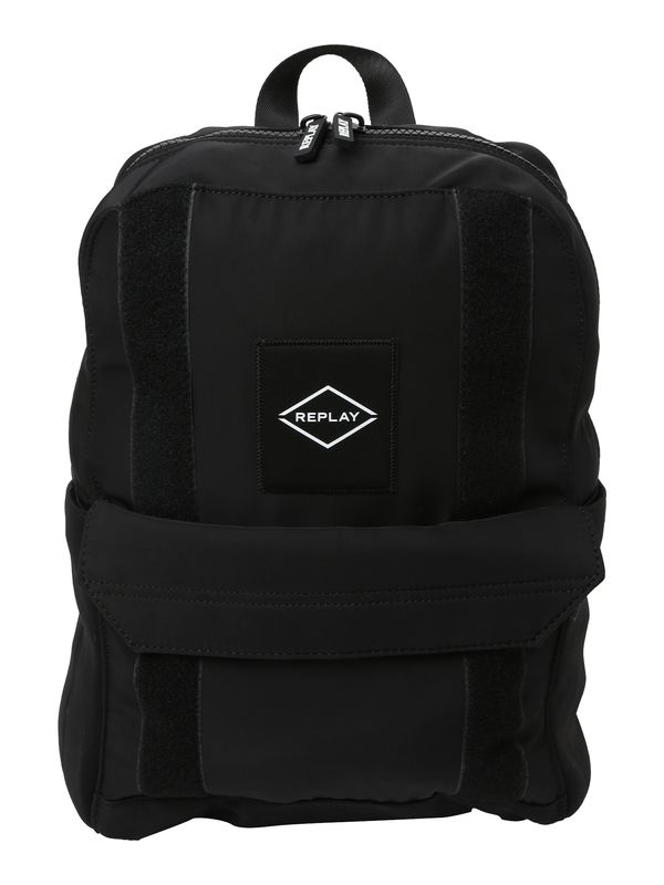 REPLAY REPLAY Раница  черно / бяло