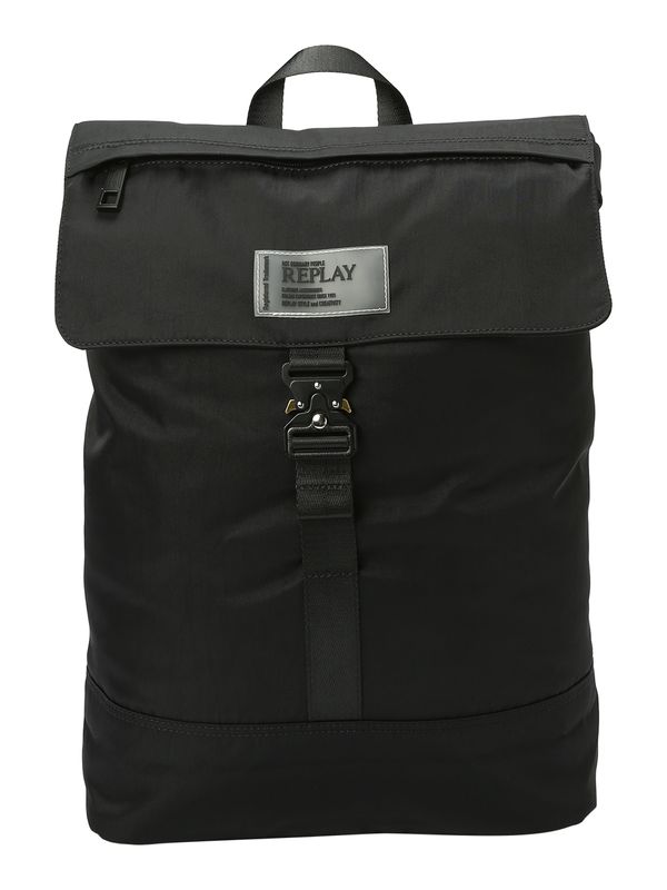 REPLAY REPLAY Раница  сиво / черно