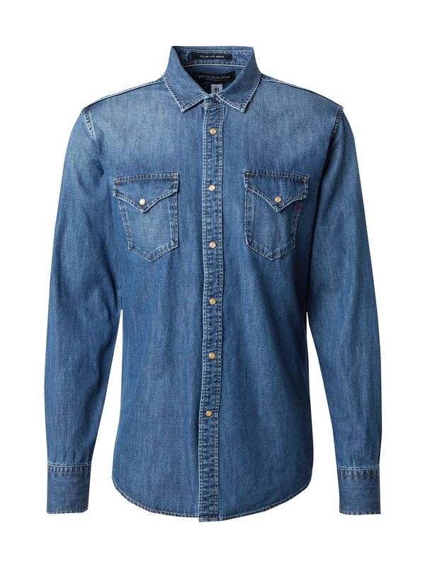 REPLAY REPLAY Риза  син деним