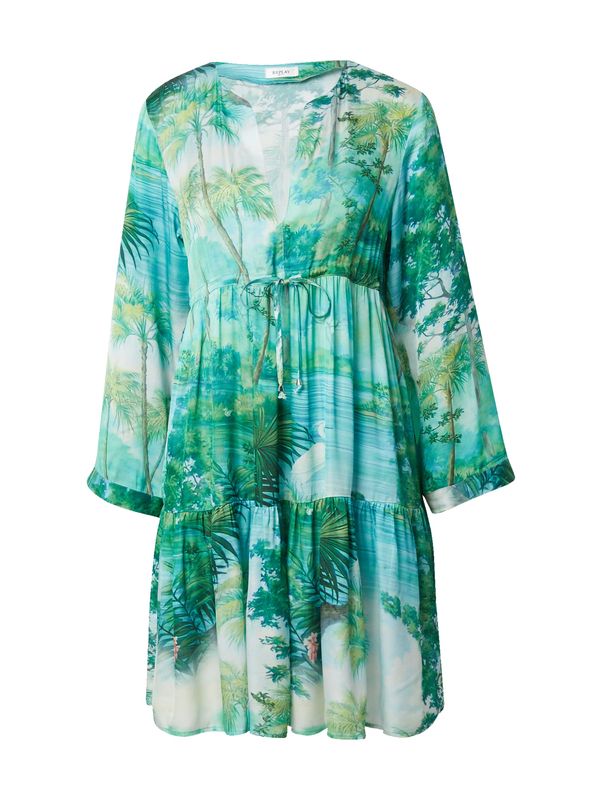 REPLAY REPLAY Рокля  светлосиньо / маслина / светлозелено / тъмнозелено