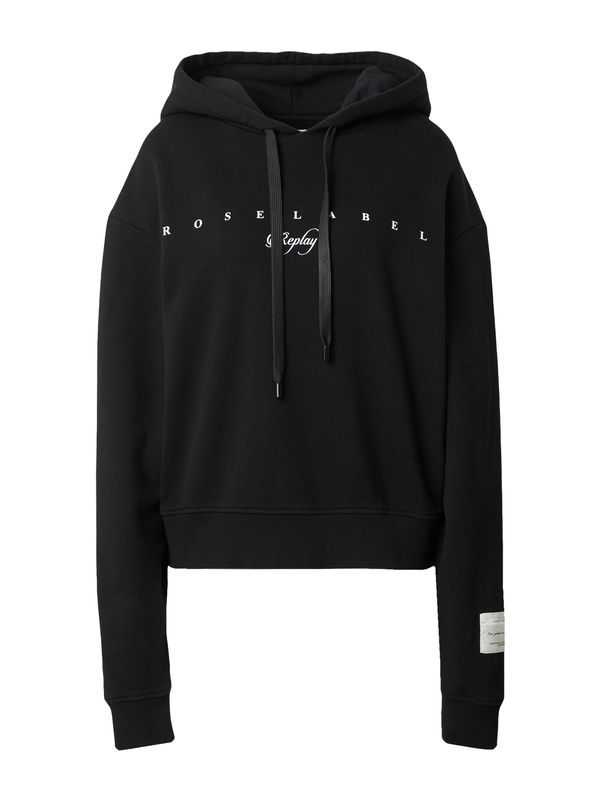 REPLAY REPLAY Суичър  черно / бяло