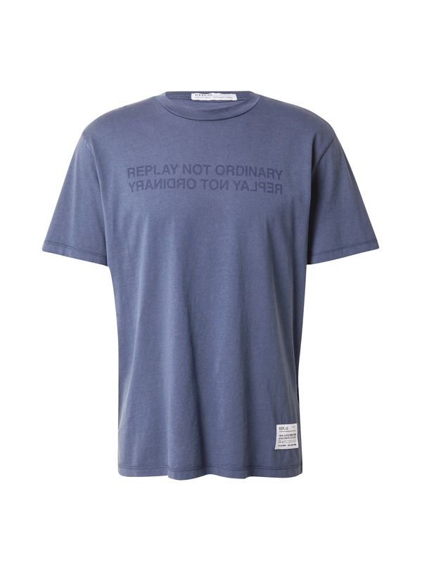 REPLAY REPLAY Тениска  нейви синьо / гълъбово синьо