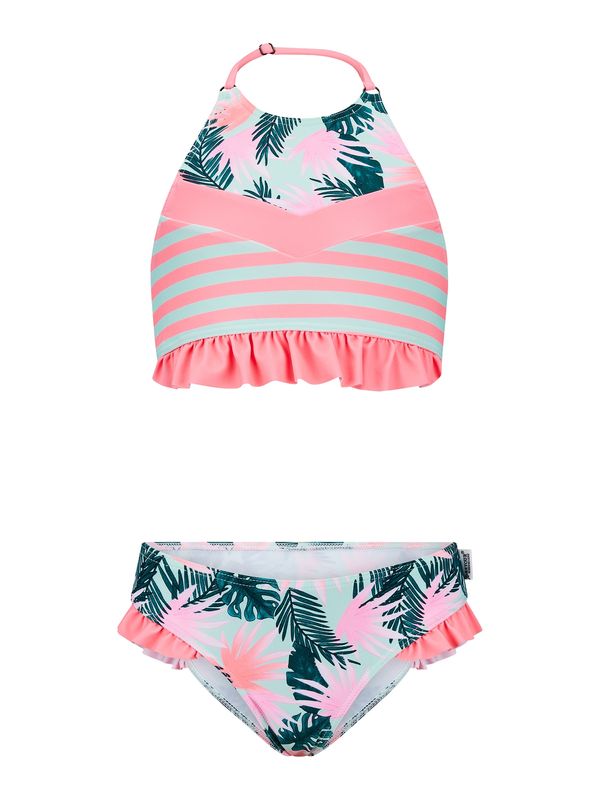 Retour Jeans Retour Jeans Бански тип бикини 'Prisca'  пастелно синьо / тъмнозелено / корал