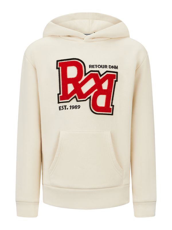 Retour Jeans Retour Jeans Суичър 'Dani'  светлобежово / ярко червено / черно