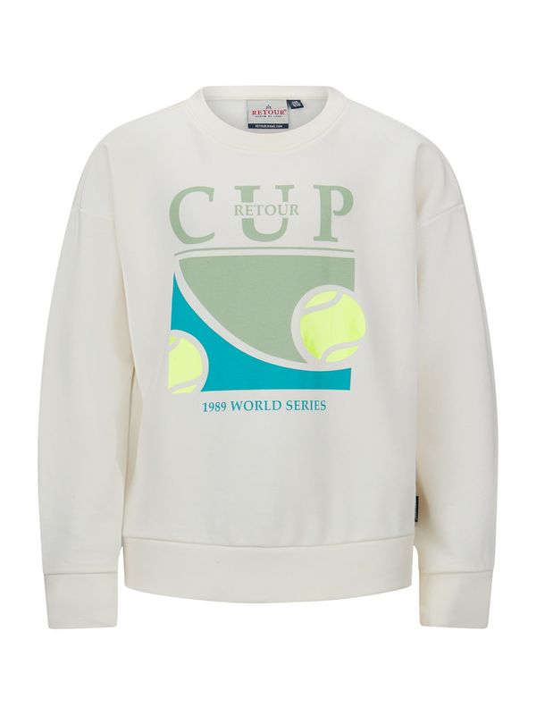 Retour Jeans Retour Jeans Суичър 'Kyle'  тюркоазен / жълто / мента / мръсно бяло