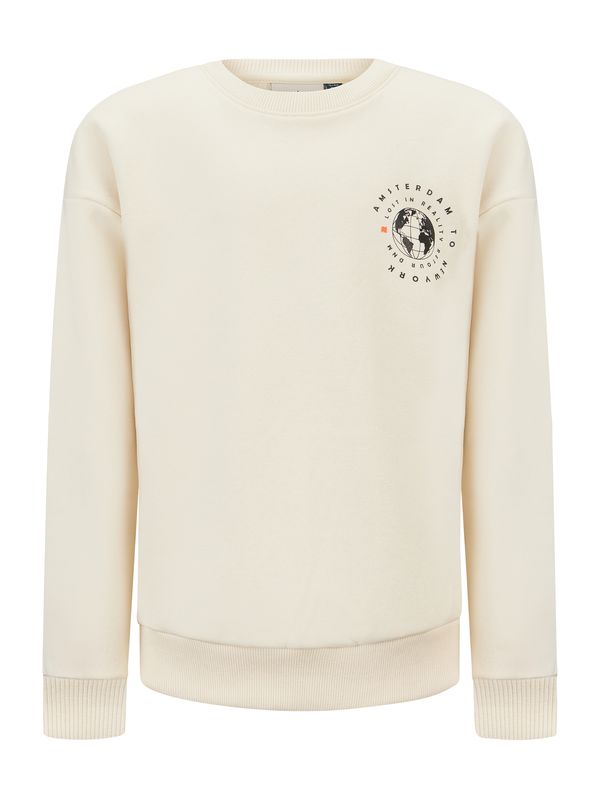 Retour Jeans Retour Jeans Суичър 'Matz'  бежово / оранжево-червено / черно