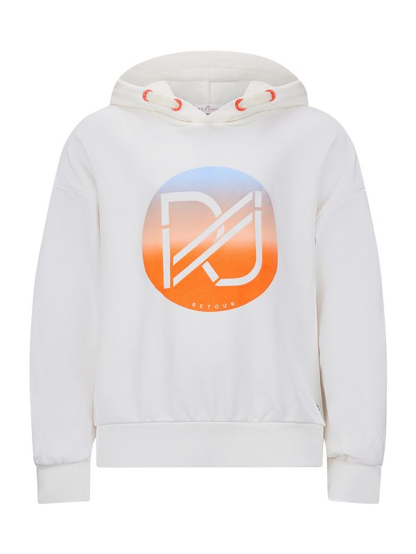 Retour Jeans Retour Jeans Суичър 'Monica'  гълъбово синьо / тъмнооранжево / яйчена черупка