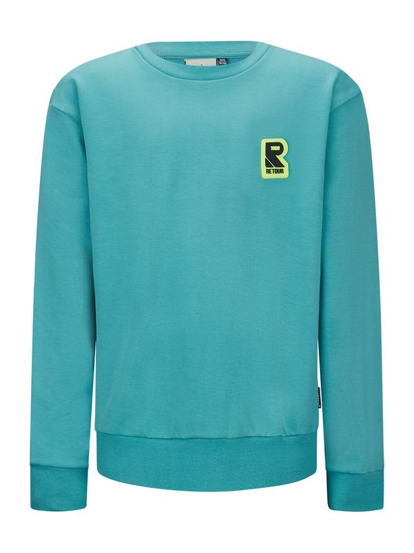 Retour Jeans Retour Jeans Суичър 'Sammy'  лимоненожълто / петрол / черно