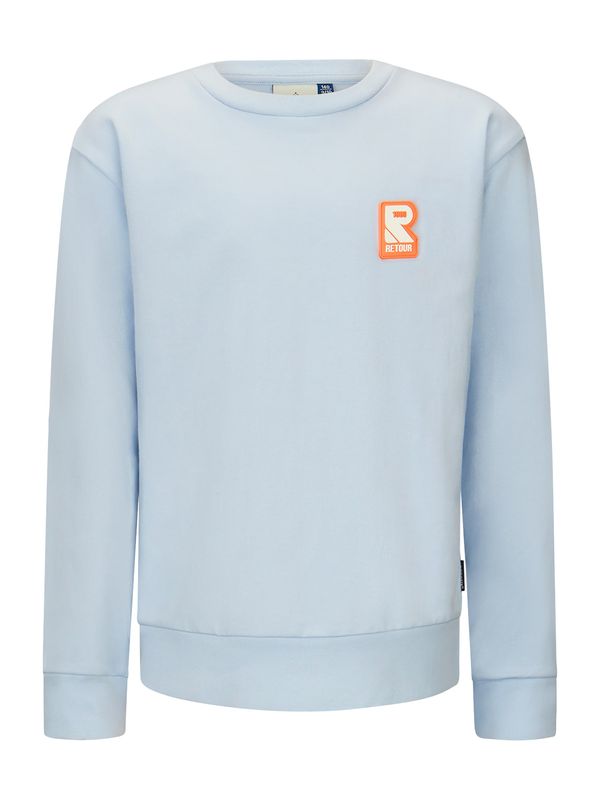 Retour Jeans Retour Jeans Суичър 'Sammy'  светлосиньо / оранжево / бяло