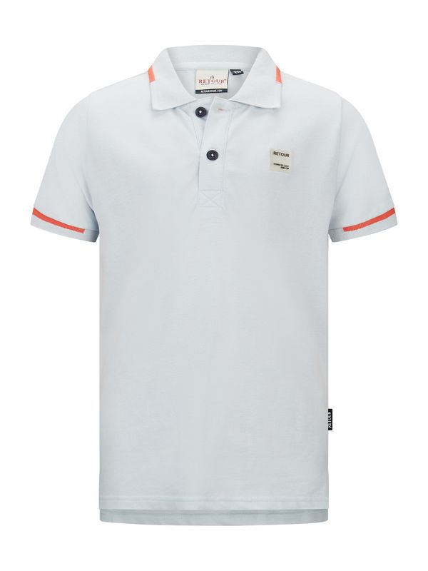 Retour Jeans Retour Jeans Тениска 'Lucas'  светлосиньо / корал / черно / бяло