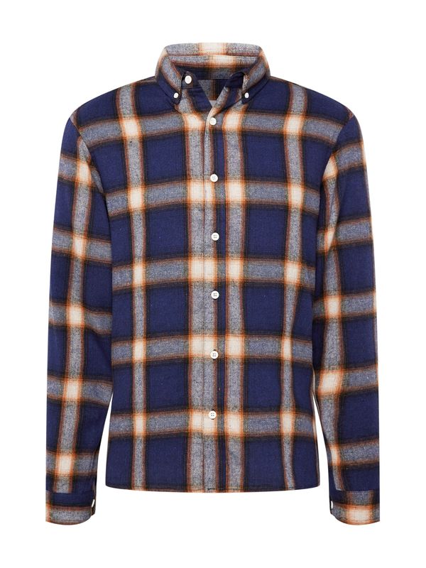 Revolution Revolution Риза  нейви синьо / оранжево / бяло