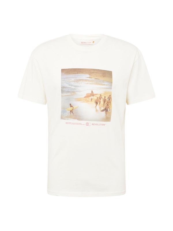 Revolution Revolution Тениска  опушено синьо / брокат / пурпурно / естествено бяло