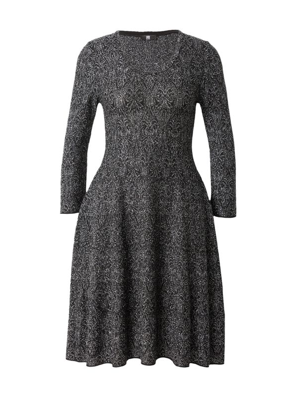 Riani Riani Рокля 'Maschenware'  черно / сребърно