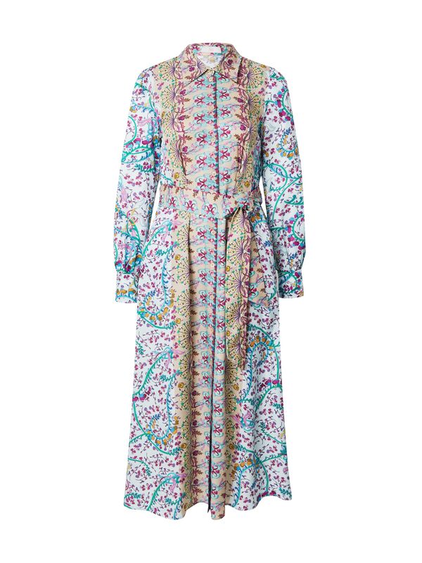 Riani Riani Рокля тип риза  бежово / пастелно синьо / нефритено зелено / фуксия