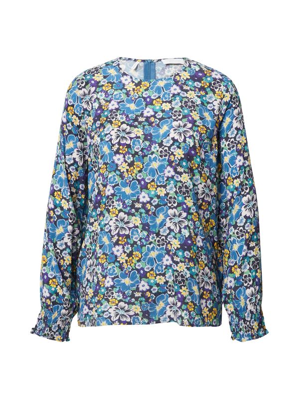 Rich & Royal Rich & Royal Блуза  нейви синьо / лазурно синьо / жълто / бяло