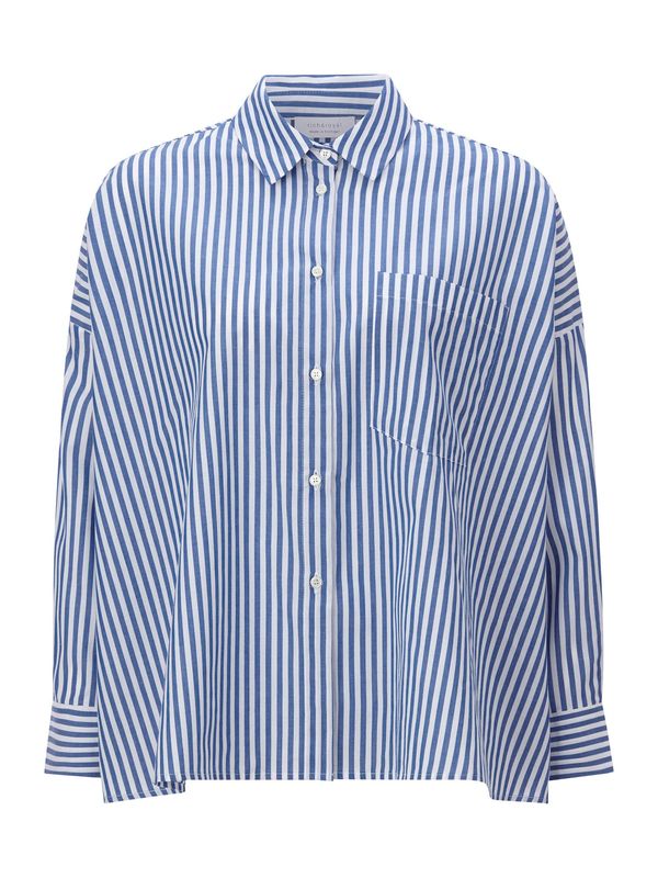 Rich & Royal Rich & Royal Блуза  синьо / бяло