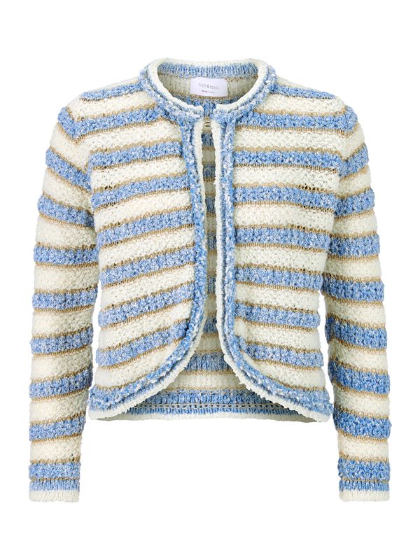 Rich & Royal Rich & Royal Плетена жилетка  синьо / злато / естествено бяло
