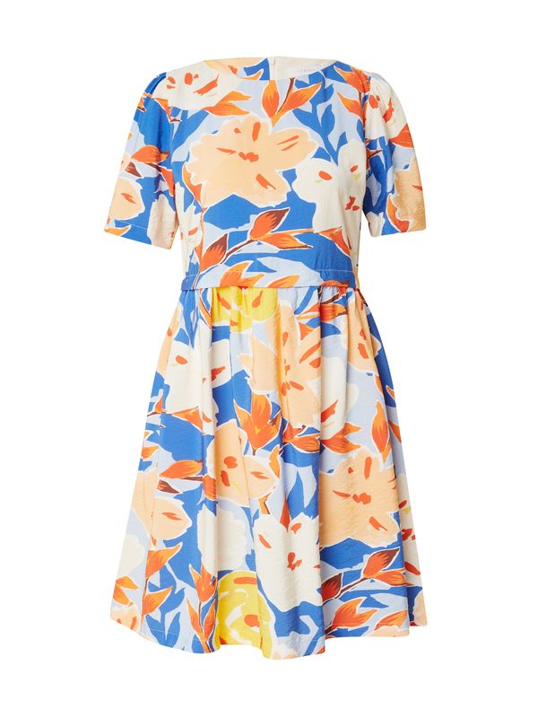 Rich & Royal Rich & Royal Рокля  кралско синьо / светлосиньо / пастелно оранжево / бяло