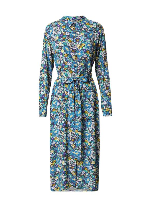 Rich & Royal Rich & Royal Рокля тип риза  синьо / нощно синьо / жълто / бяло