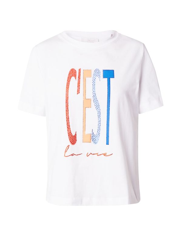 Rich & Royal Rich & Royal Тениска  бежово / тъмносиньо / оранжево / бяло