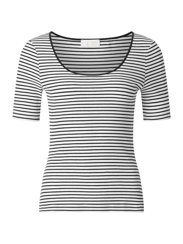 Rich & Royal Rich & Royal Тениска  черно / бяло