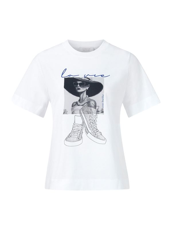 Rich & Royal Rich & Royal Тениска  кобалтово синьо / сребърно сиво / черно / бяло