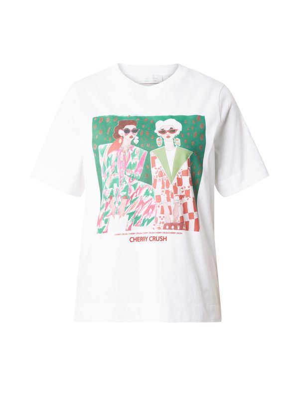 Rich & Royal Rich & Royal Тениска  тревнозелено / тъмнооранжево / светлорозово / бяло