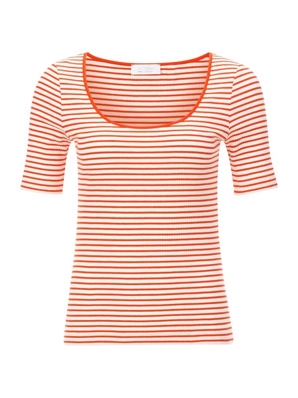 Rich & Royal Rich & Royal Тениска  тъмнооранжево / бяло