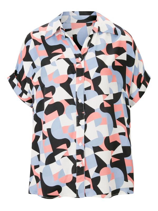 Rick Cardona by heine Rick Cardona by heine Блуза  опушено синьо / сьомга / черно / мръсно бяло