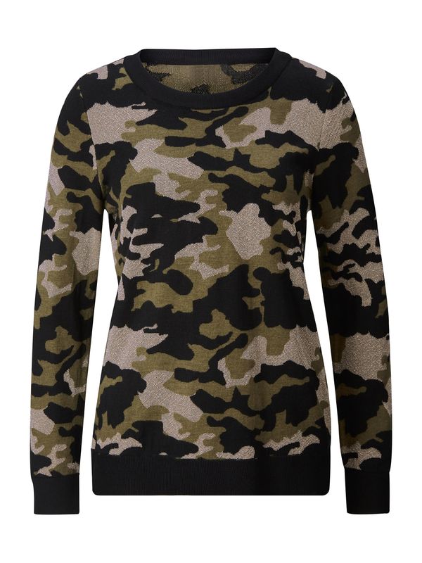 Rick Cardona by heine Rick Cardona by heine Пуловер  светлосиво / каки / черно