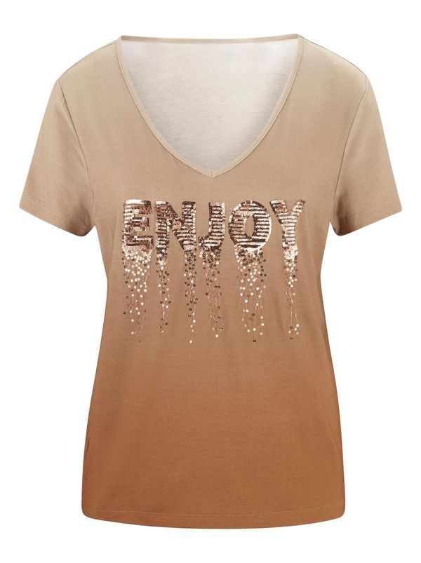 Rick Cardona by heine Rick Cardona by heine Тениска  кафяво / светлокафяво