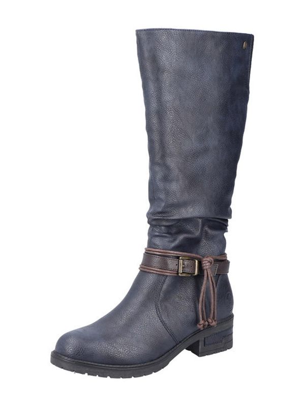 Rieker Rieker Ботуши  нейви синьо / тъмнокафяво