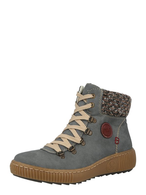 Rieker Rieker Ниски ботуши с връзки  бежово / гълъбово синьо / кестеняво кафяво / бяло