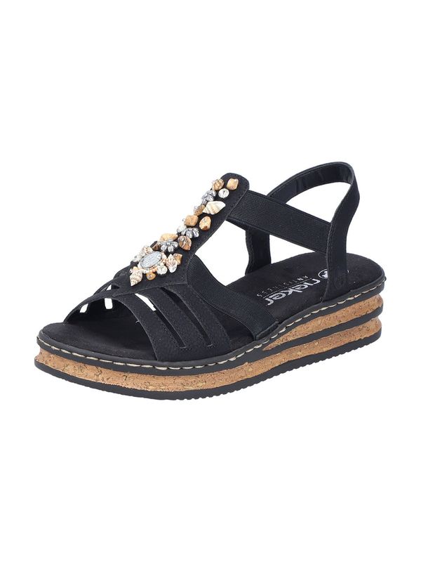 Rieker Rieker Сандали  бежово / сиво / черно