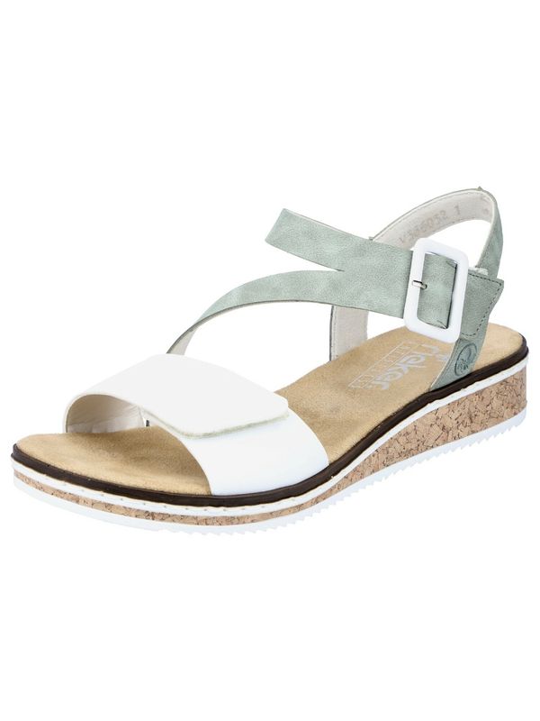 Rieker Rieker Сандали  пастелно зелено / бяло