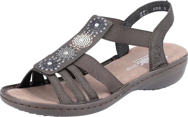 Rieker Rieker Сандали  тъмносиво / сребърно / бяло