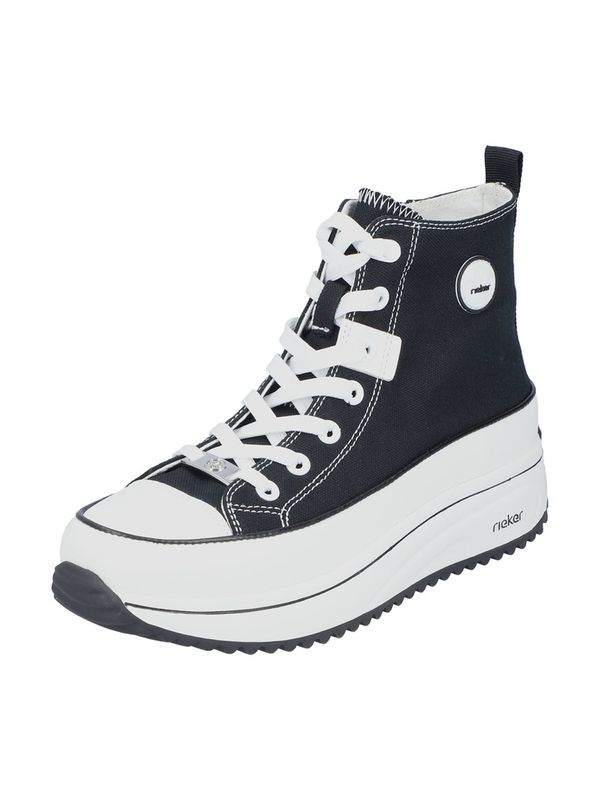 Rieker Rieker Високи маратонки  черно / бяло