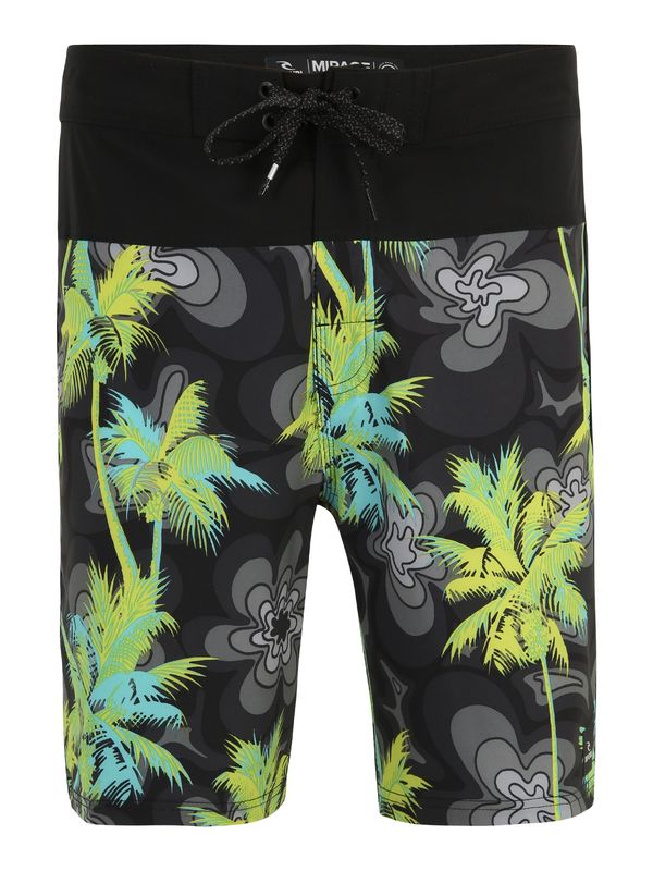 RIP CURL RIP CURL Шорти за плуване 'Mirage Mason Barrel Killa'  лазурно синьо / тъмносиво / светлозелено / черно