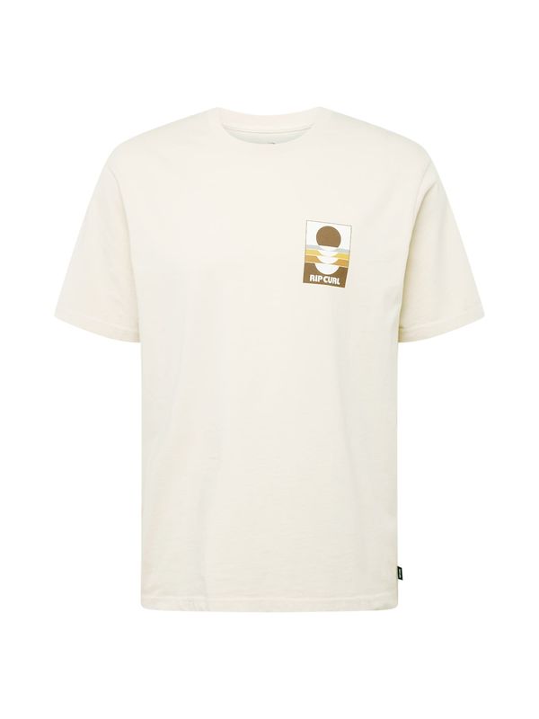 RIP CURL RIP CURL Тениска 'SURF REVIVIAL'  екрю / кафяво