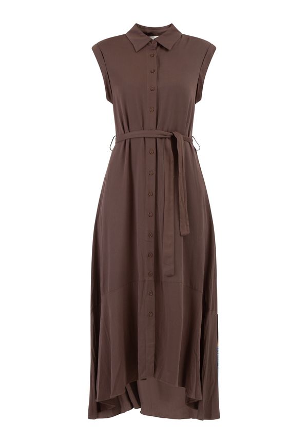 RISA RISA Лятна рокля  шоколад