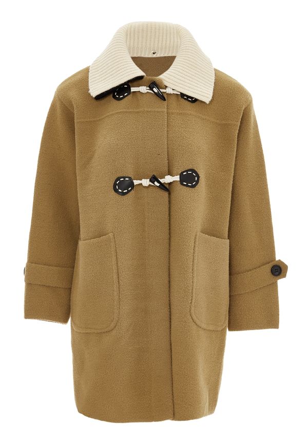 RISA RISA Плетена жилетка  камел / кафяво