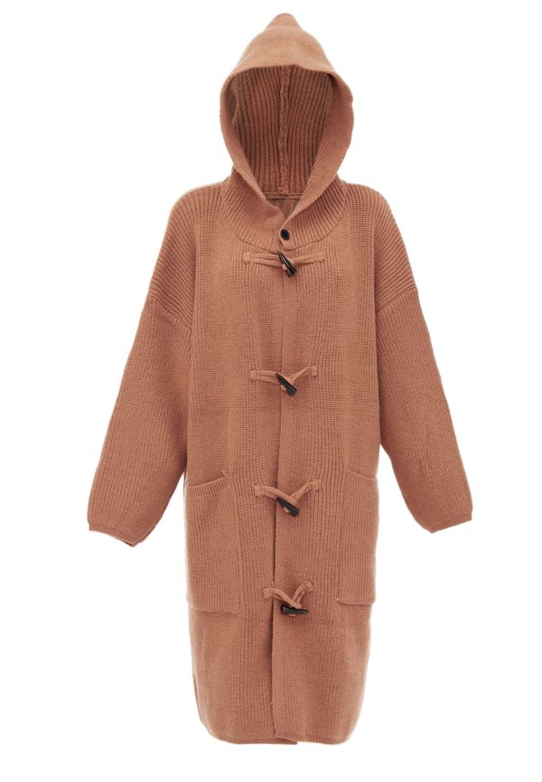 RISA RISA Плетена жилетка  ръждиво кафяво