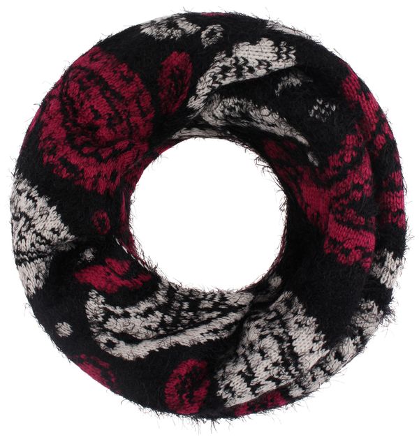 RISA RISA Шал тръба  бежово / тъмночервено / черно