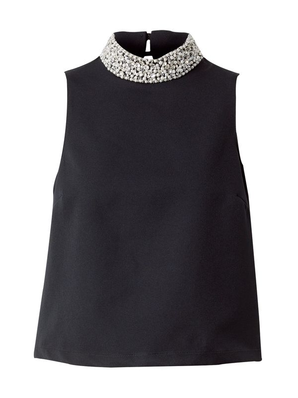 River Island River Island Блуза  черно / прозрачно / перлено бяло