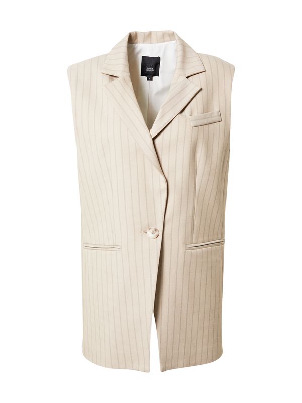 River Island River Island Мъжка елек за костюм  бежово / сиво