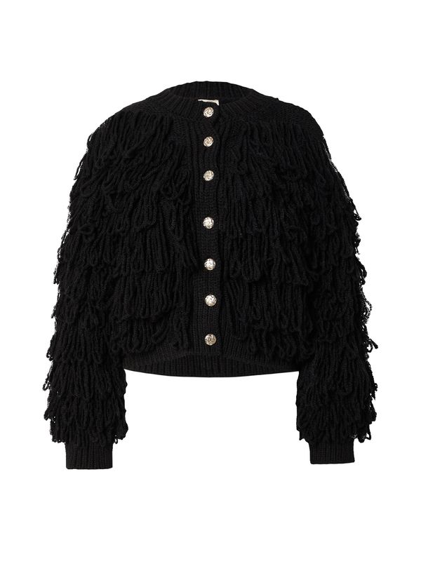 River Island River Island Плетена жилетка 'FRINGE'  черно