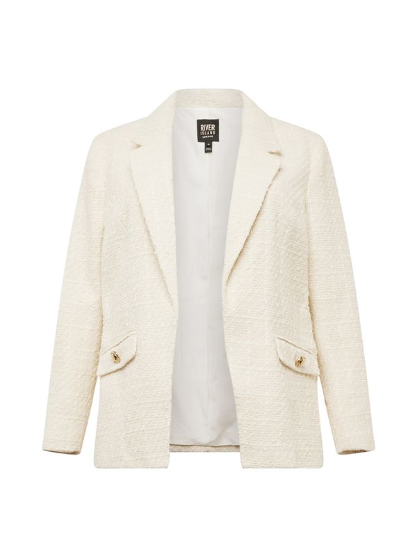 River Island Plus River Island Plus Блейзър  кремаво
