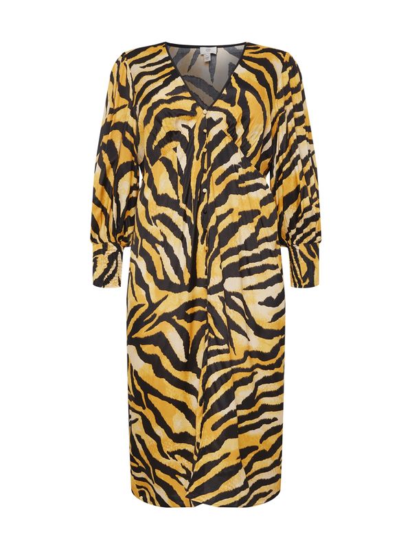 River Island Plus River Island Plus Рокля тип риза  коняк / черно